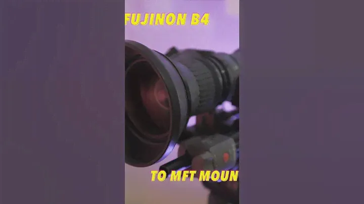 Fujinon B4 Lens mounted to Panasonic GH5 or GH6🤯 #vintagelens  #fujinon Servo zoom #zoomlens #gh4